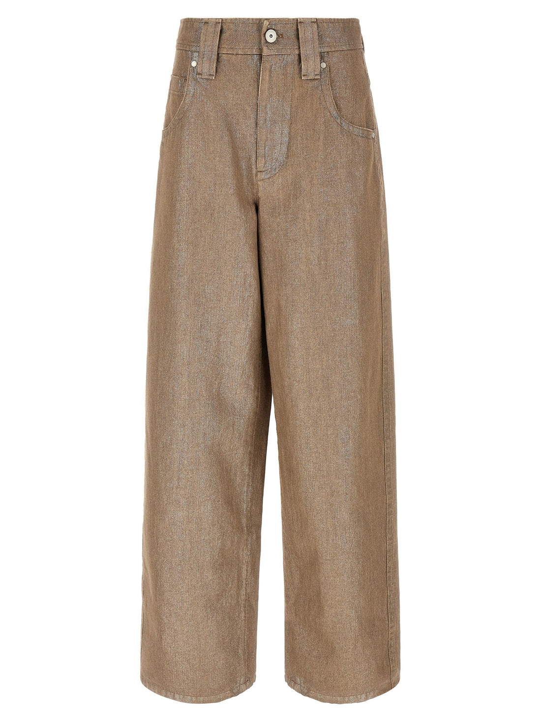 Brunello Cucinelli - 'Baggy' jeans beige
