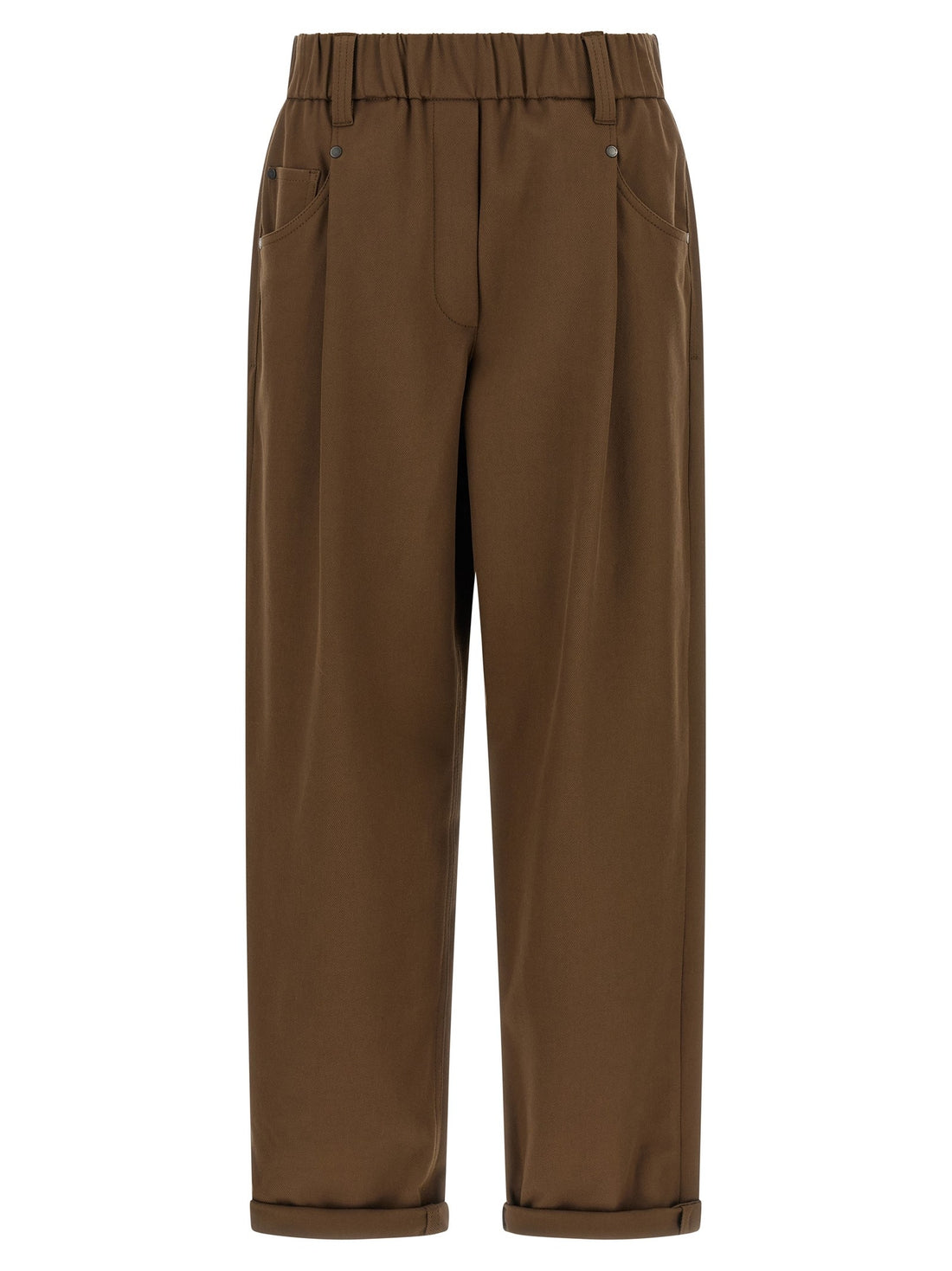 Brunello Cucinelli - 'Baggy Pull-On' pants Brown 40 IT