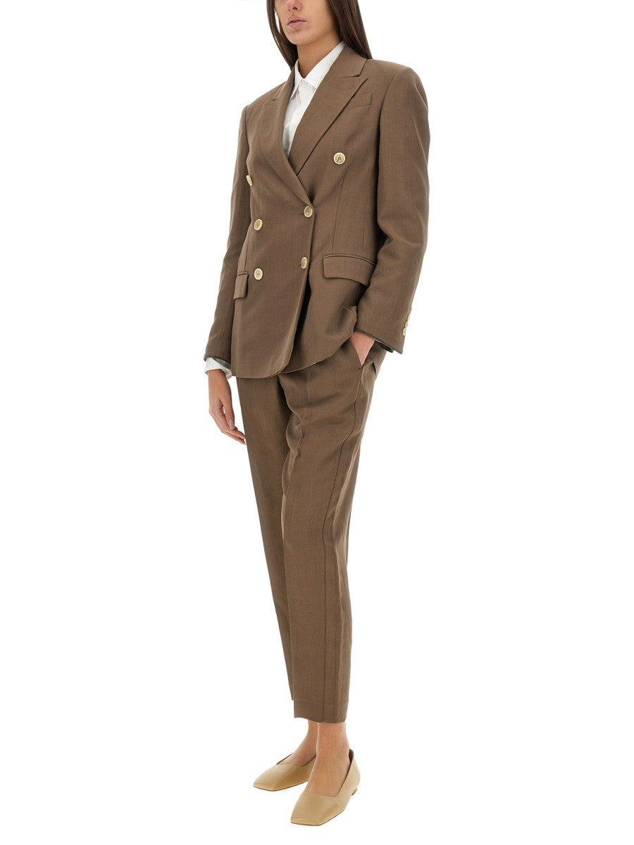 BAGGY PULL-UP PANTS IN TWILL