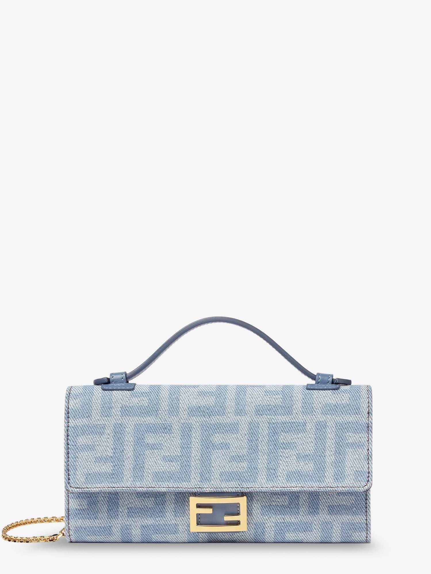 Fendi - Baguette Continental canvas crossbody bag with all-over FF motif