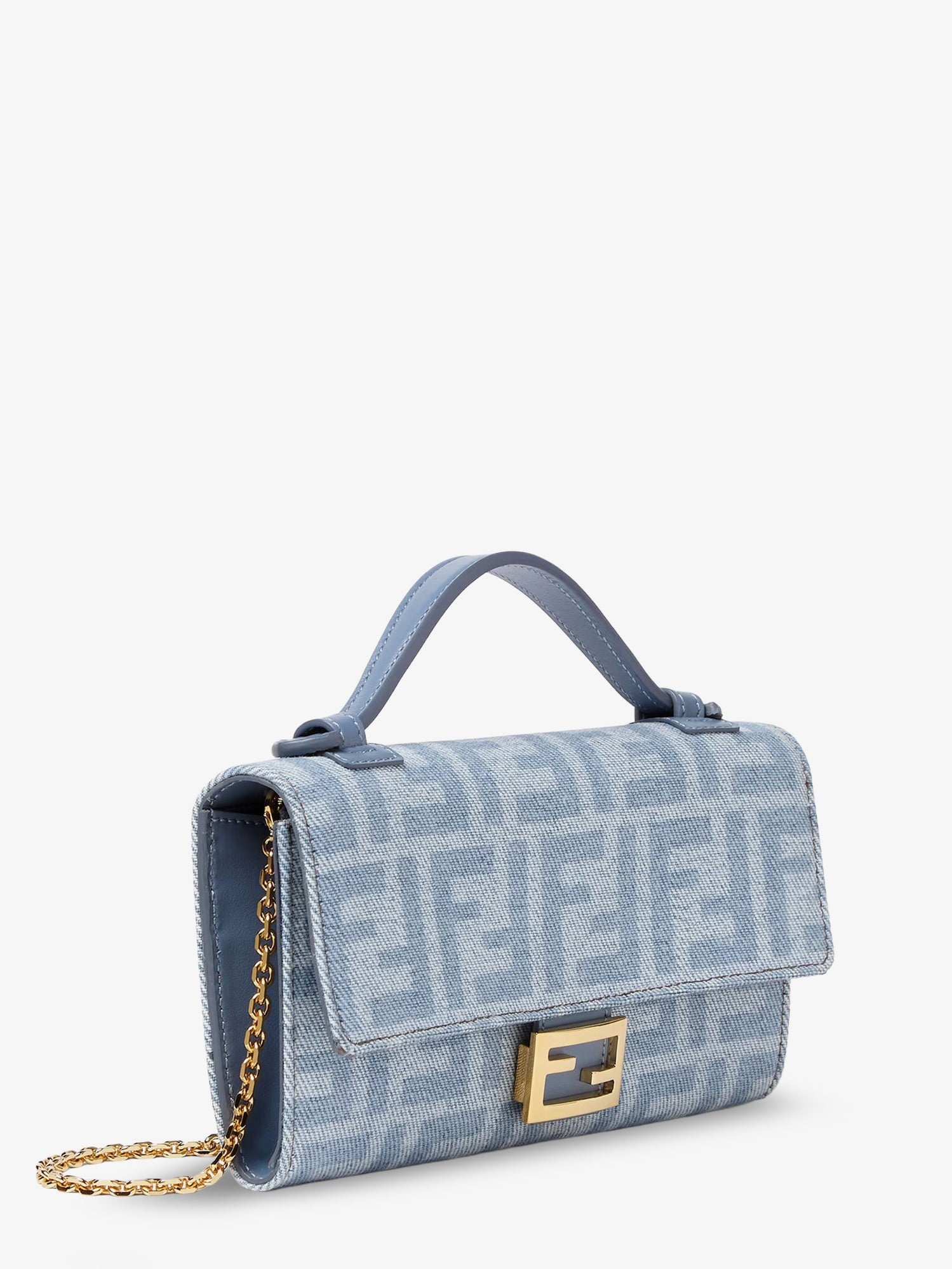 Fendi - Baguette Continental canvas crossbody bag with all-over FF motif