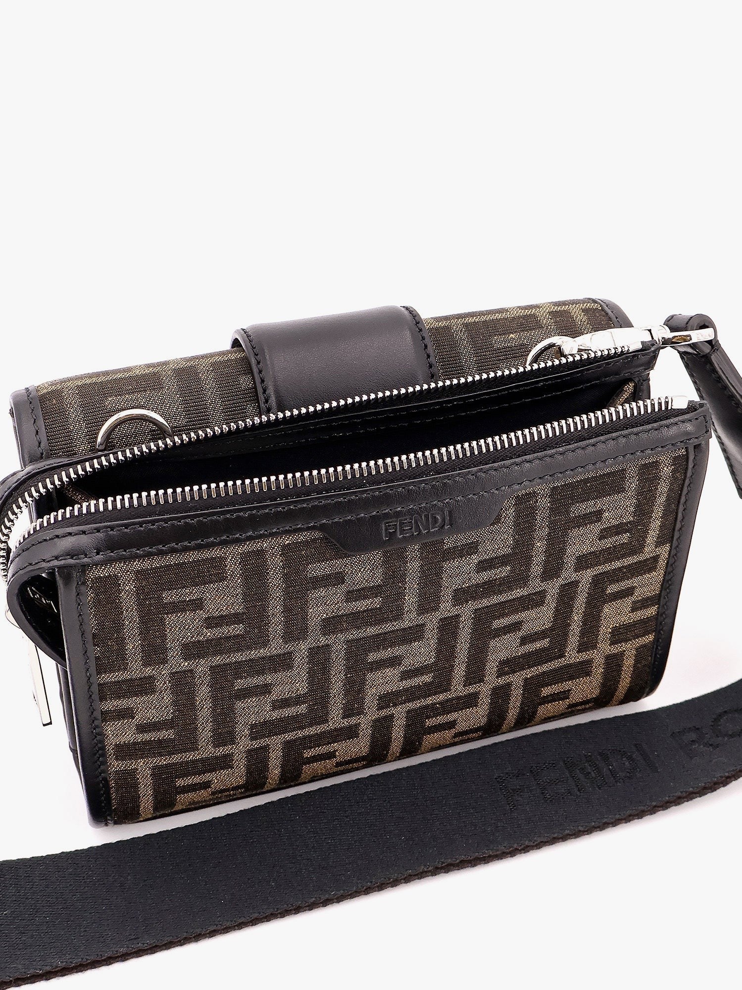 Baguette double jacquard shoulder bag