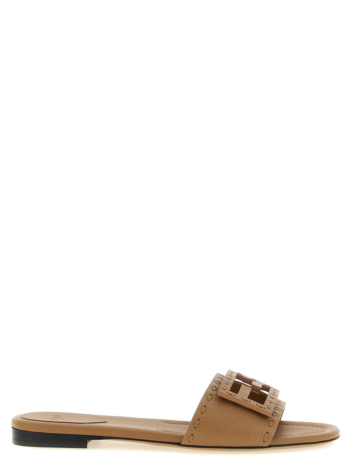 Fendi - 'Baguette' slides beige