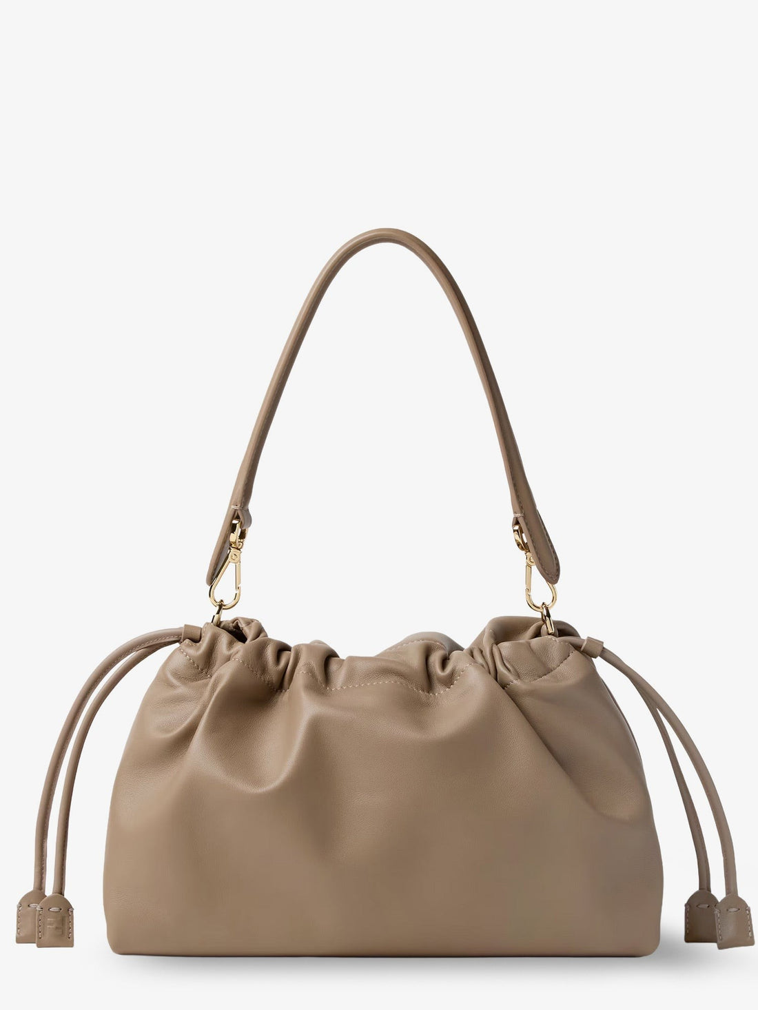 Fendi - Baguette Soft Large Leather Bag Tortora UNI