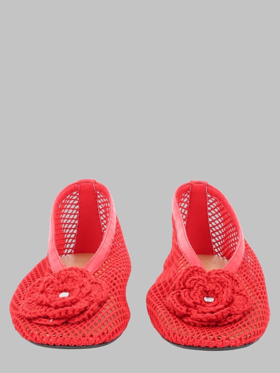 GANNI GANNI - BALLERINA "JENNY" IN MESH
