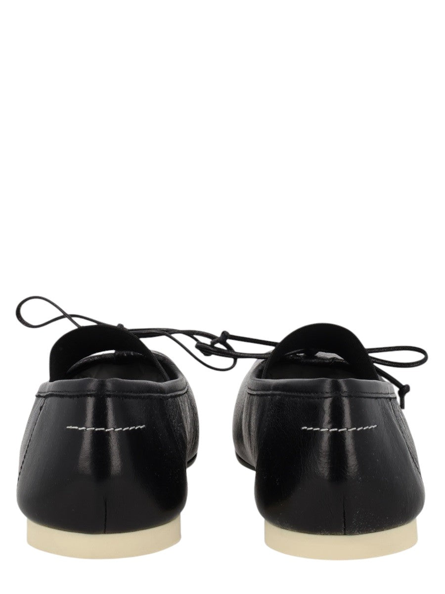 MM6 MAISON MARGIELA MM6 MAISON MARGIELA - "NUMERIC" BALLERINA WITH SQUARE TOE