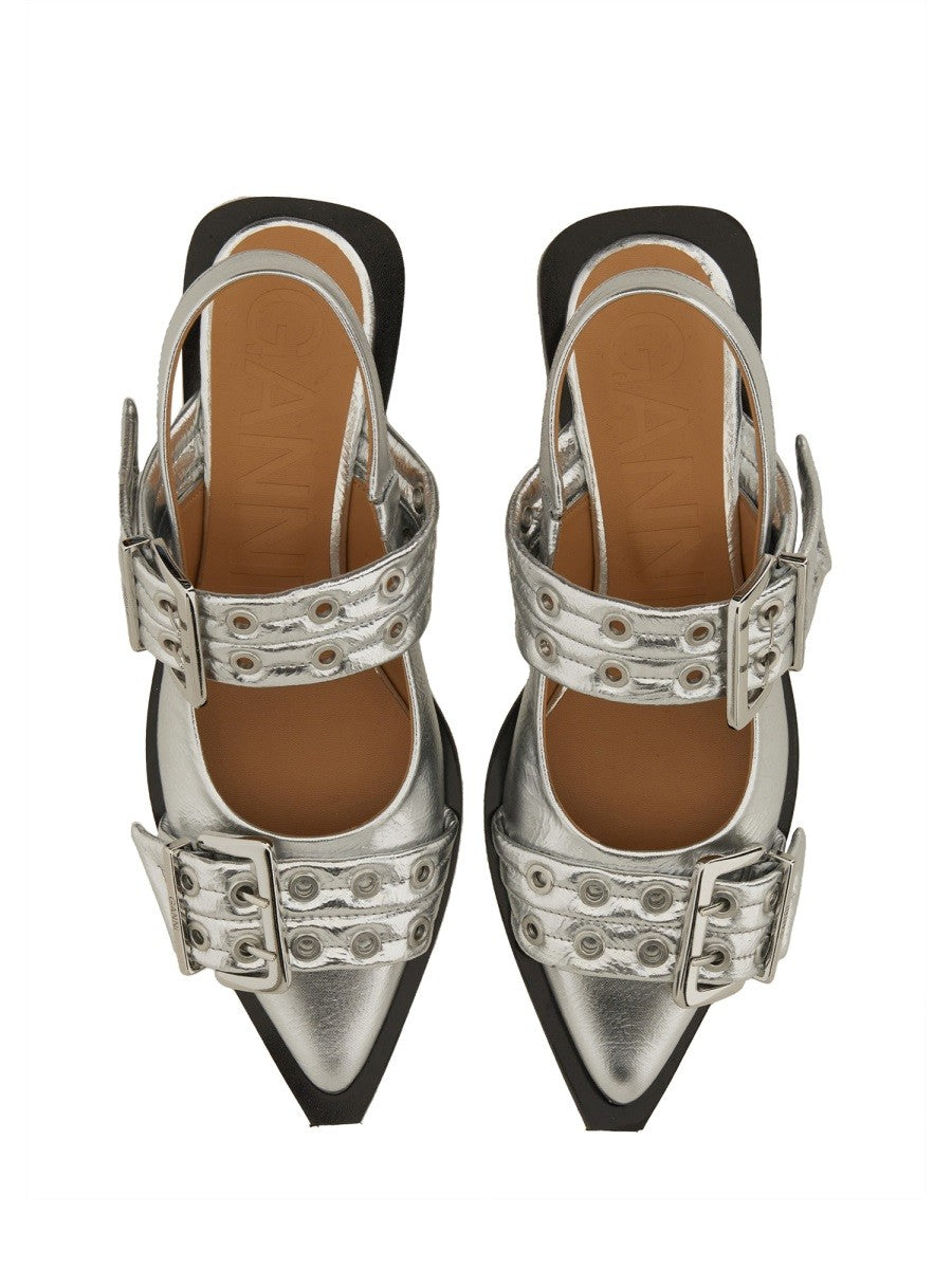 GANNI - BALLERINA WITH BUCKLE ballerina-with-buckle_352c4b00-2e03-4dbe-9f75-890c76e359a2