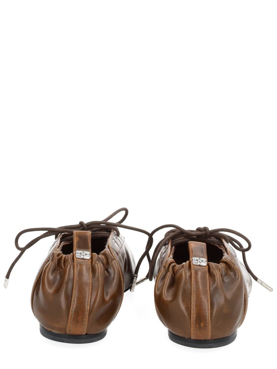 GANNI - BALLERINA WITH LACES