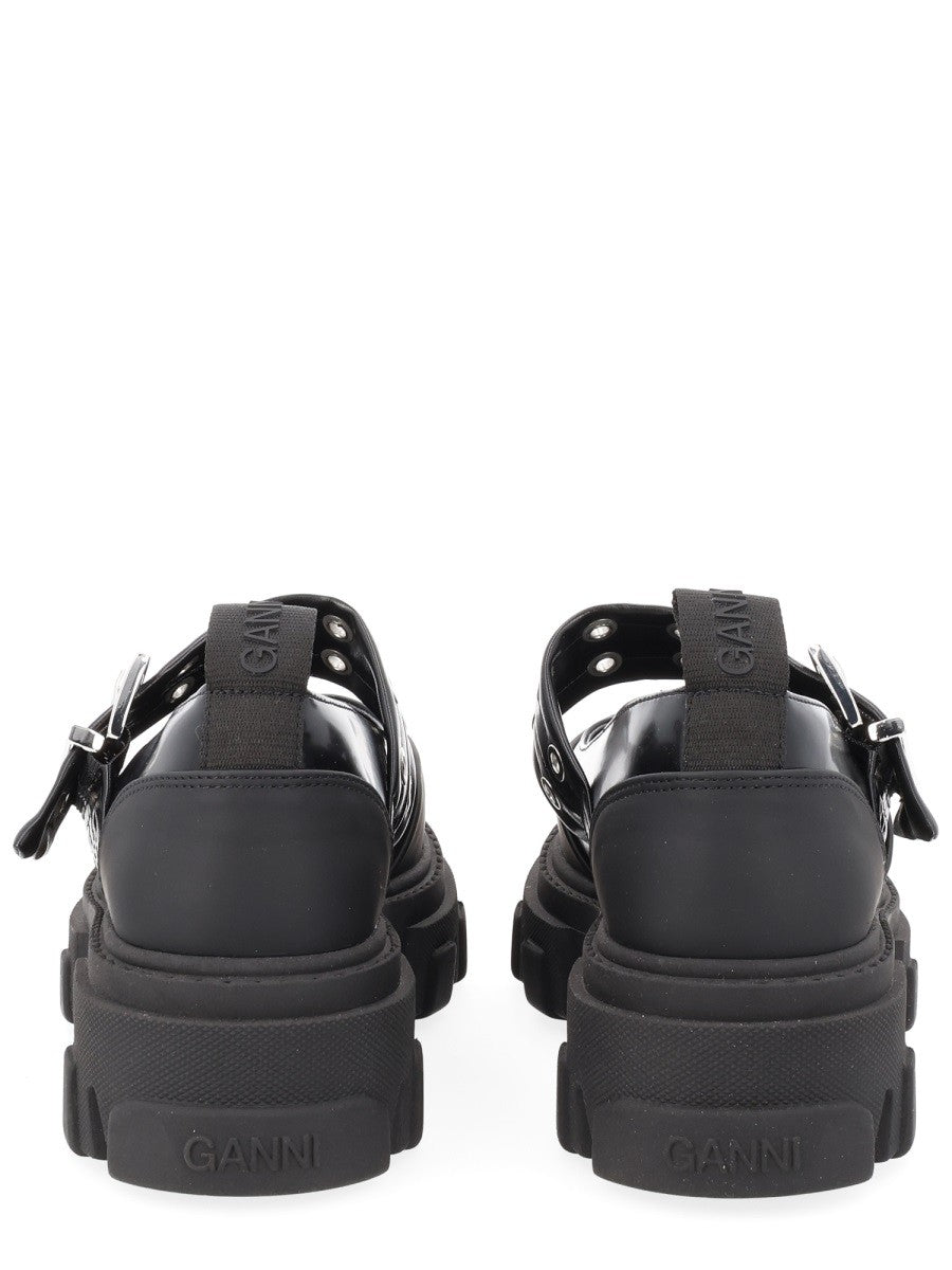 GANNI - BALLERINA WITH LOGO BUCKLE ballerina-with-logo-buckle_567dcad9-923b-4576-b6e4-624ba585caf7