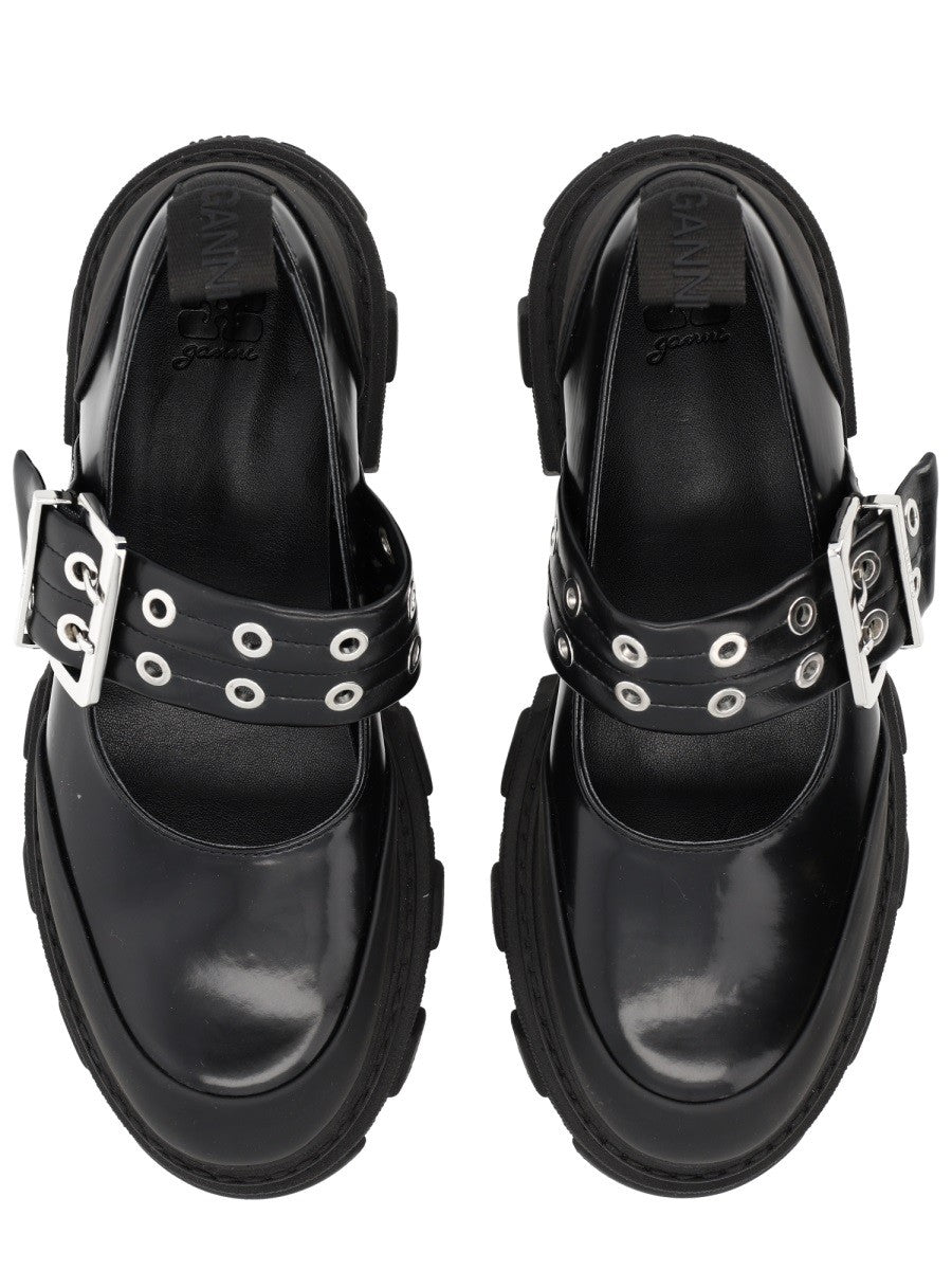 GANNI - BALLERINA WITH LOGO BUCKLE ballerina-with-logo-buckle_82520b8c-df98-4398-b24e-f7b3495c9e70