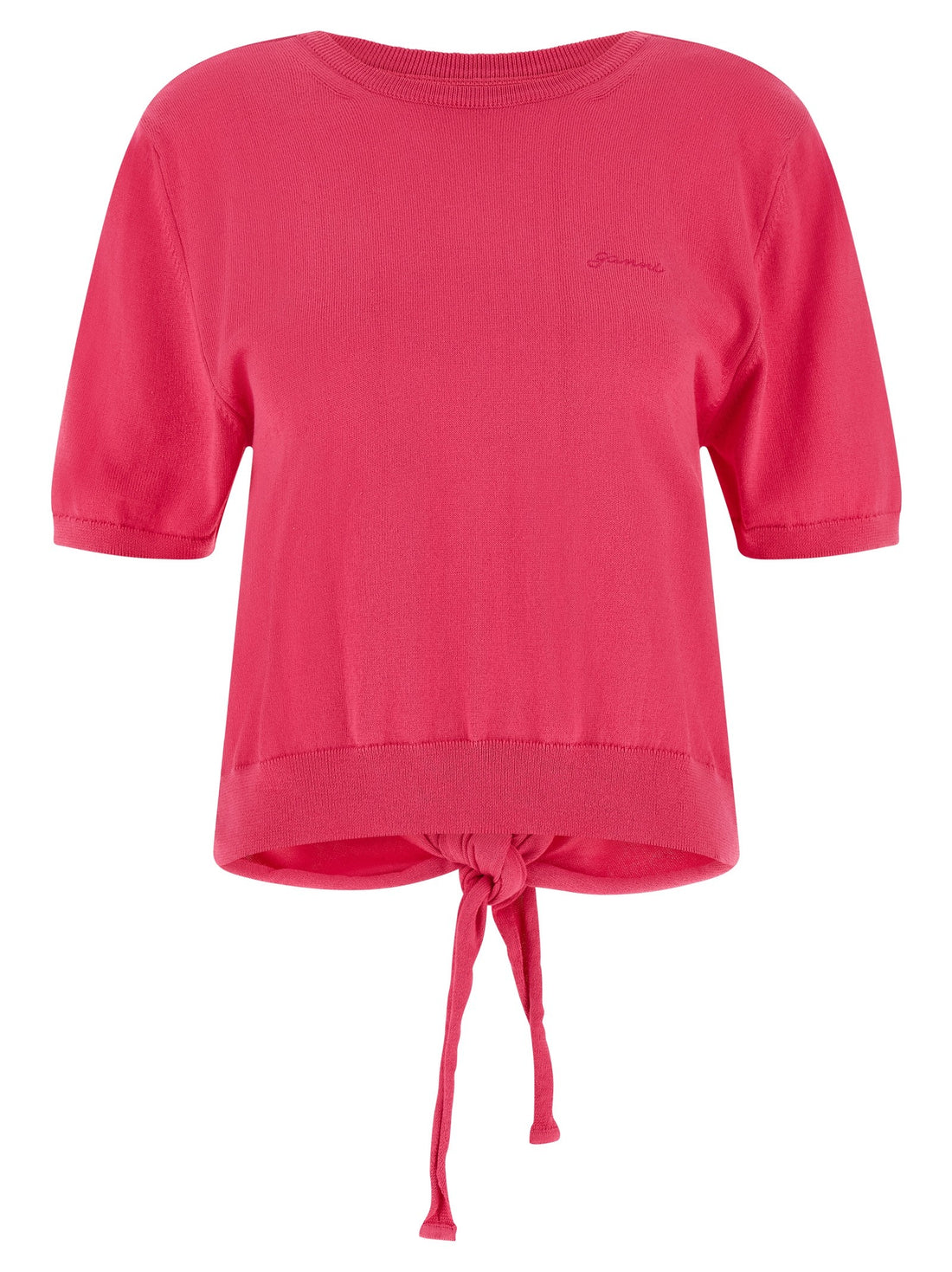 GANNI - Bare back sweater Fuchsia