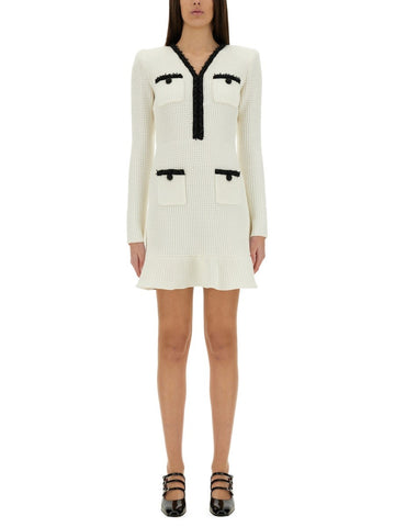 BEADED KNIT MINI DRESS