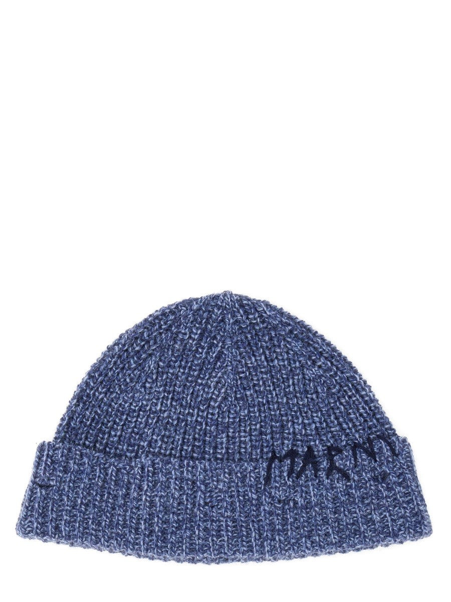 Marni - Beanie Hat with Marni Mending Embroidery - Blue beanie-hat-with-marni-mending-embroidery_6fa34a1a-677c-4427-9782-2885131b9aed
