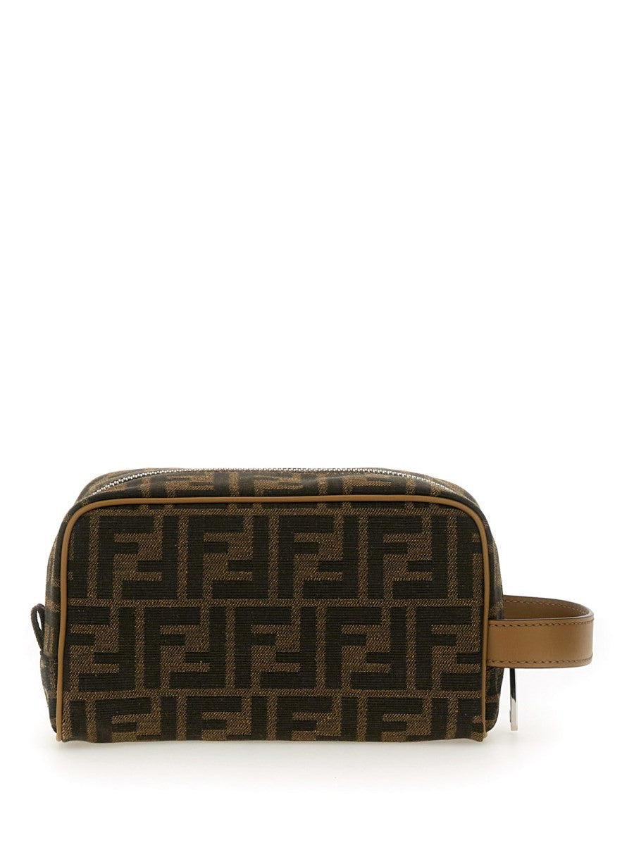BEAUTY CASE "FF" JACQUARD SMALL