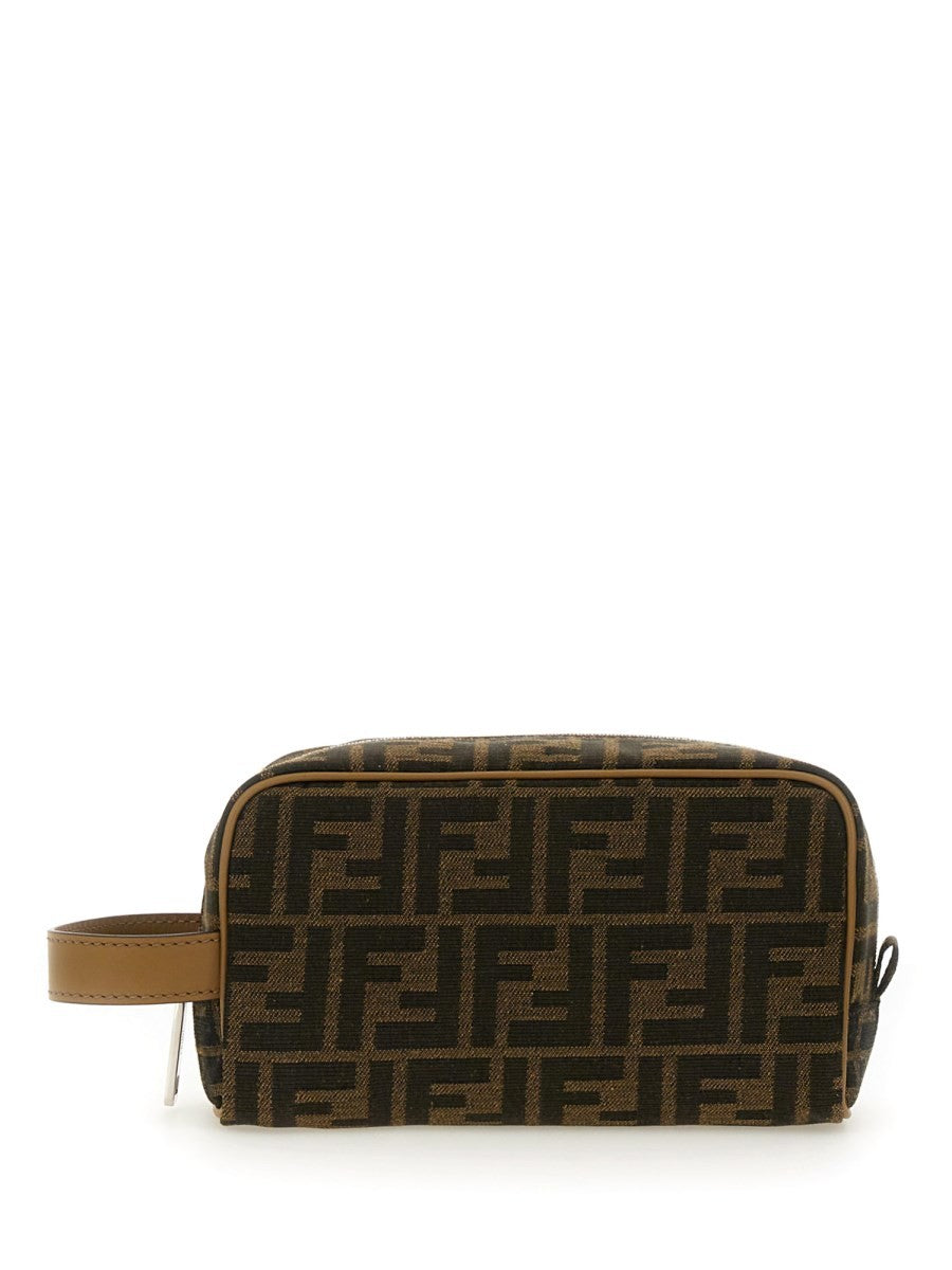BEAUTY CASE "FF" JACQUARD SMALL