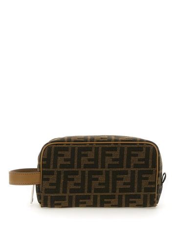 BEAUTY CASE "FF" JACQUARD SMALL