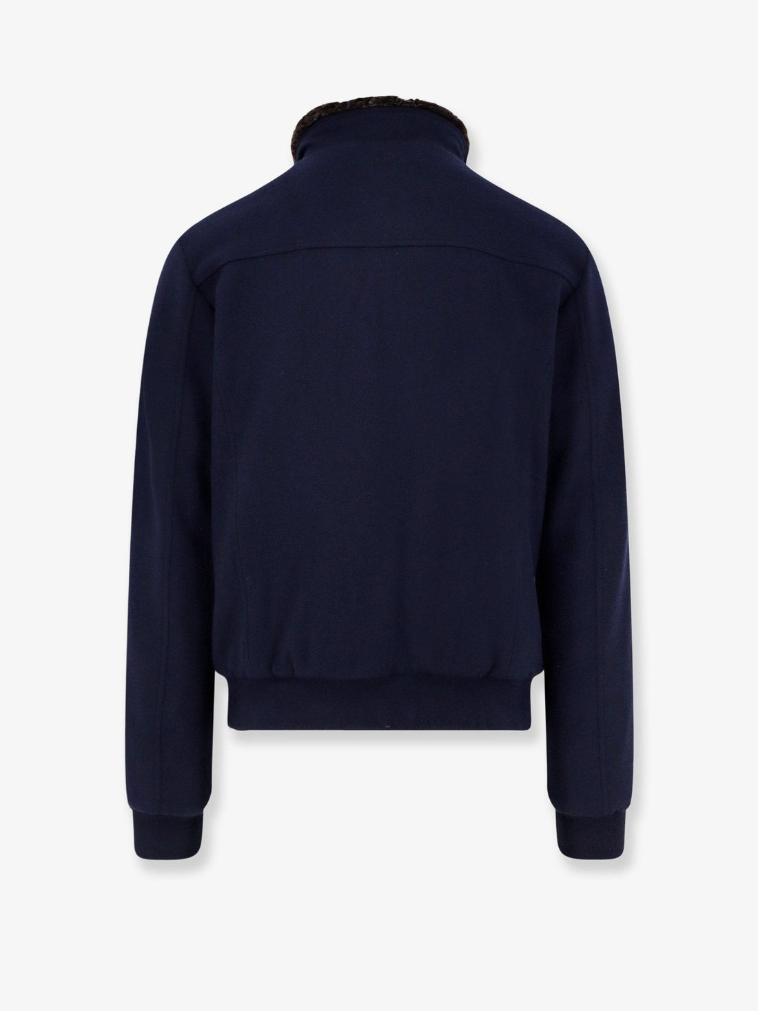 Moorer - Bellati-Mrw wool and cashmere jacket with fur detail Navy