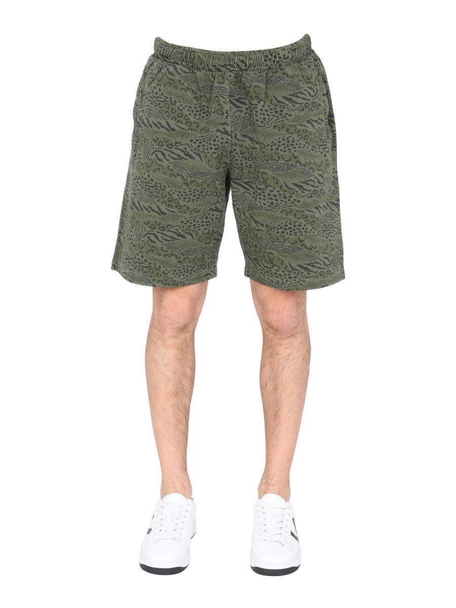 Kenzo - BERMUDA WITH ANIMAL PRINT bermuda-with-animal-print_d85c7d0f-73ec-4b83-ab44-63feeb99b289
