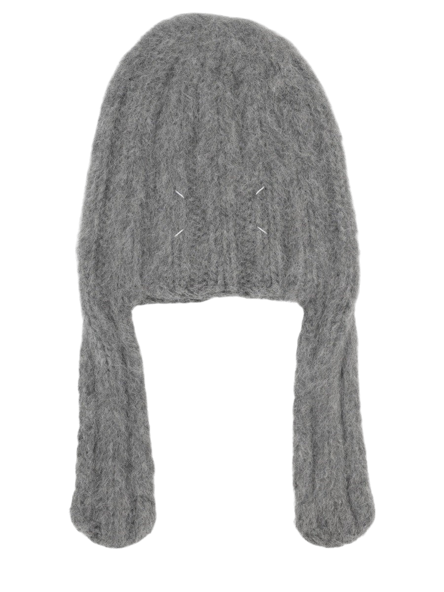 Maison Margiela - "RIBBED BEANIE" Grey M