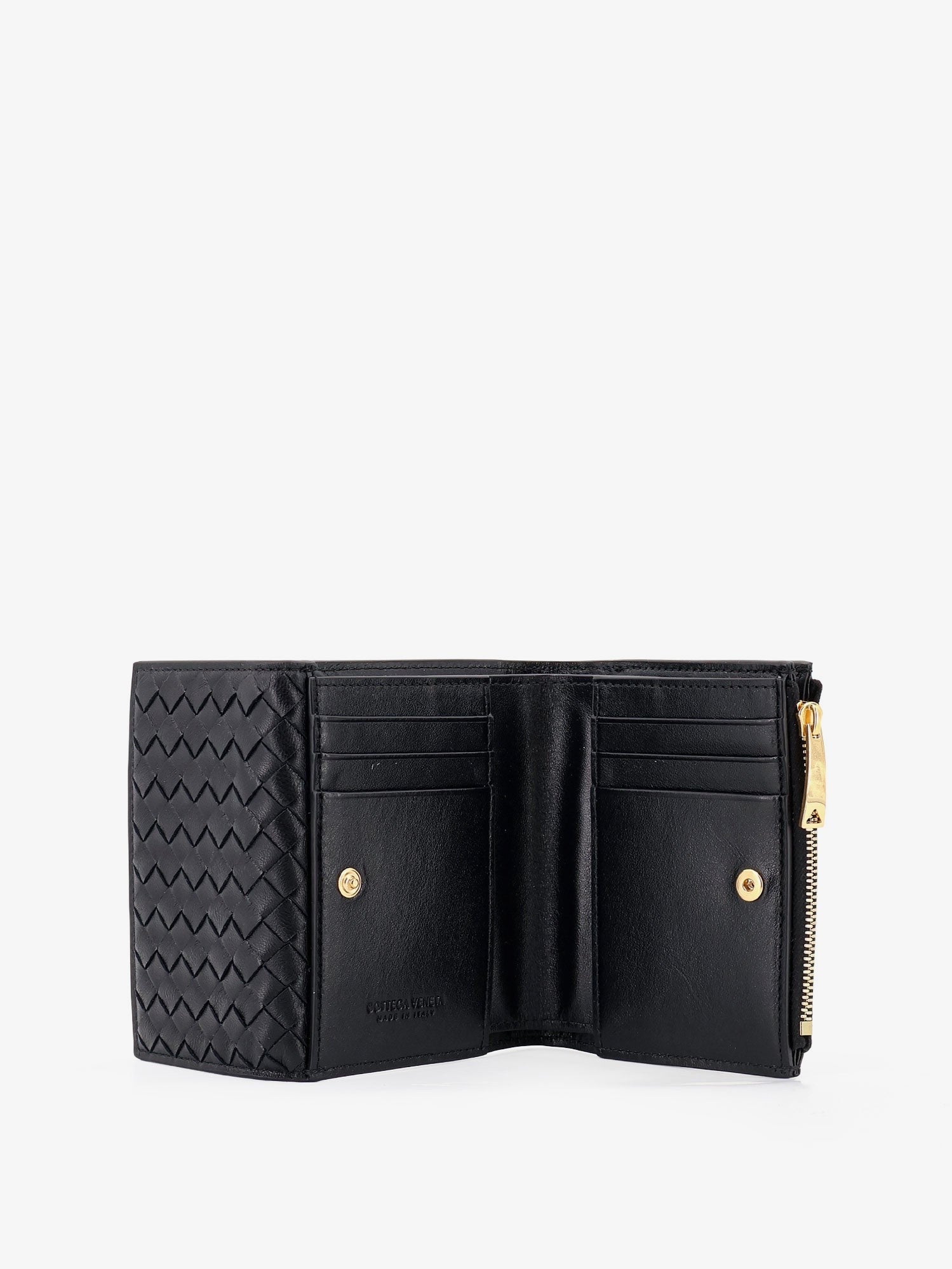 Bottega Veneta Bottega Veneta - Bi-fold Intrecciato wallet with zip