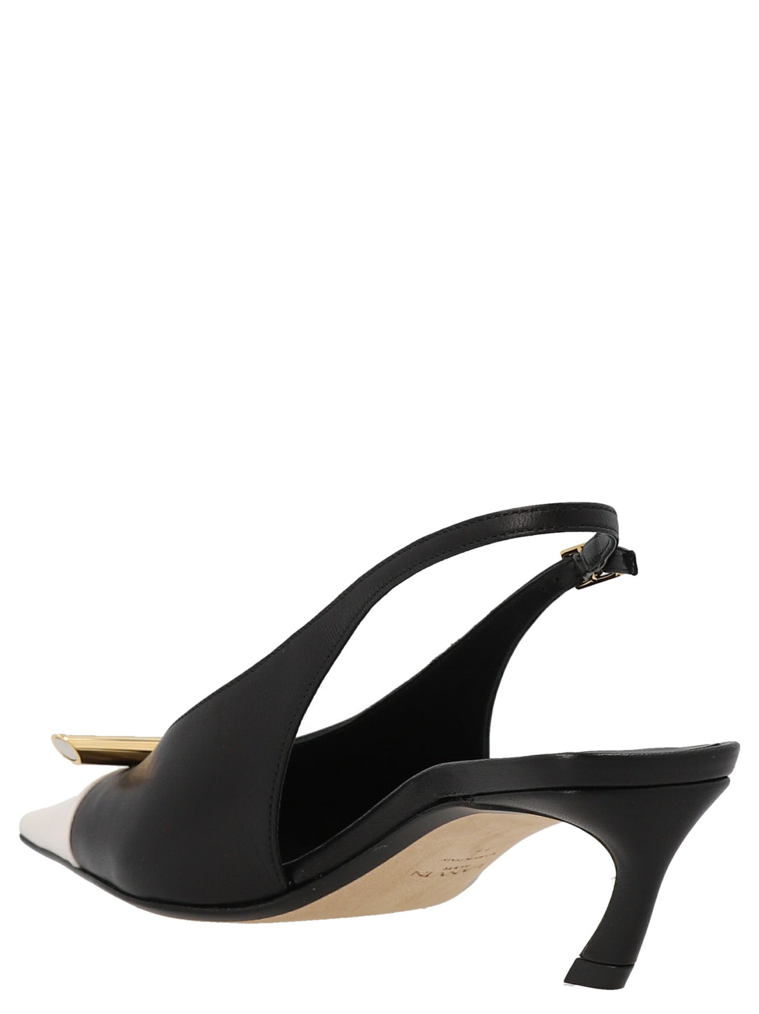 Lanvin - 'Bico' slingbacks White Black 36 IT