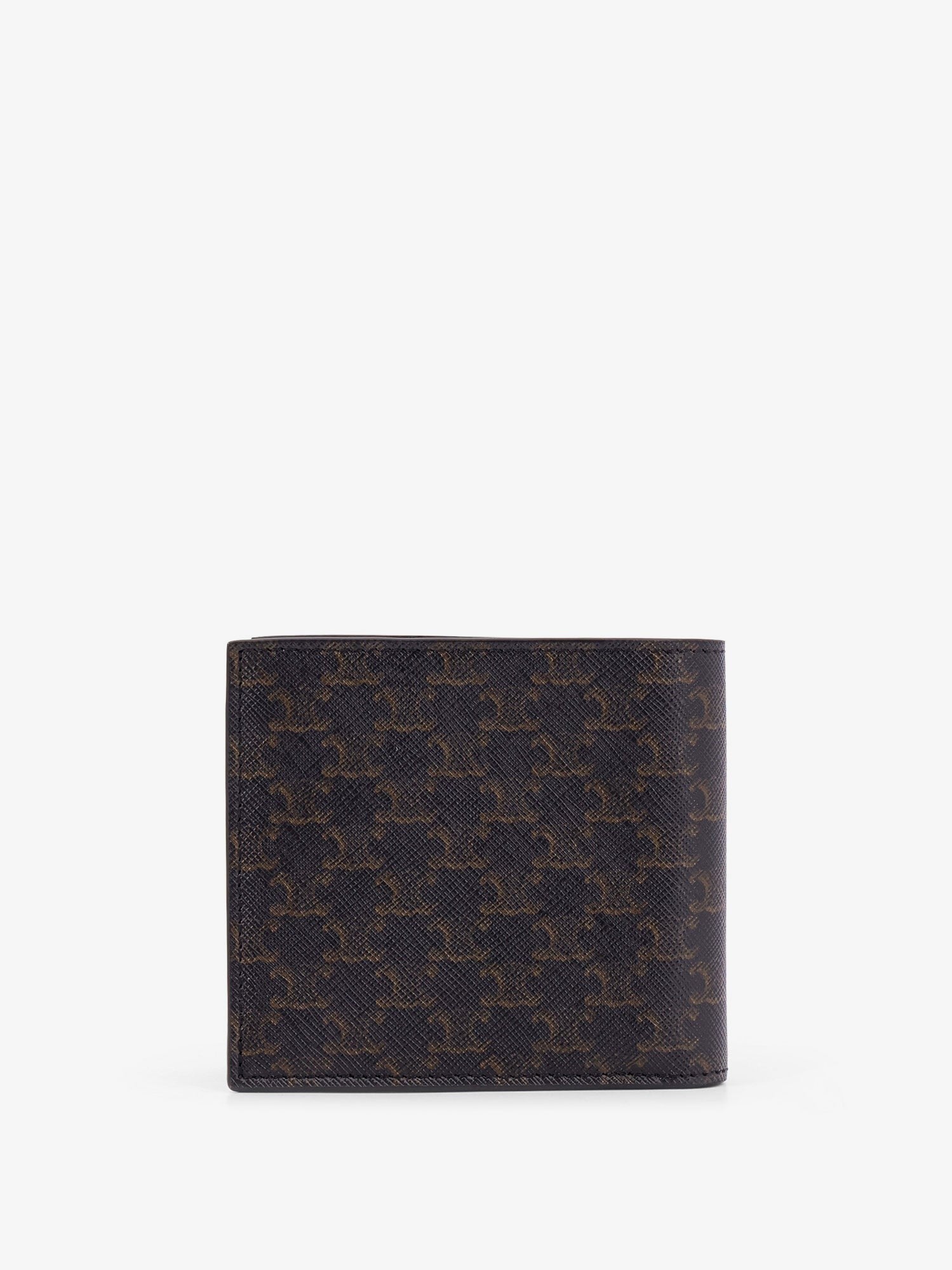 Celine Celine - Bifold Triomphe coated canvas and leather wallet