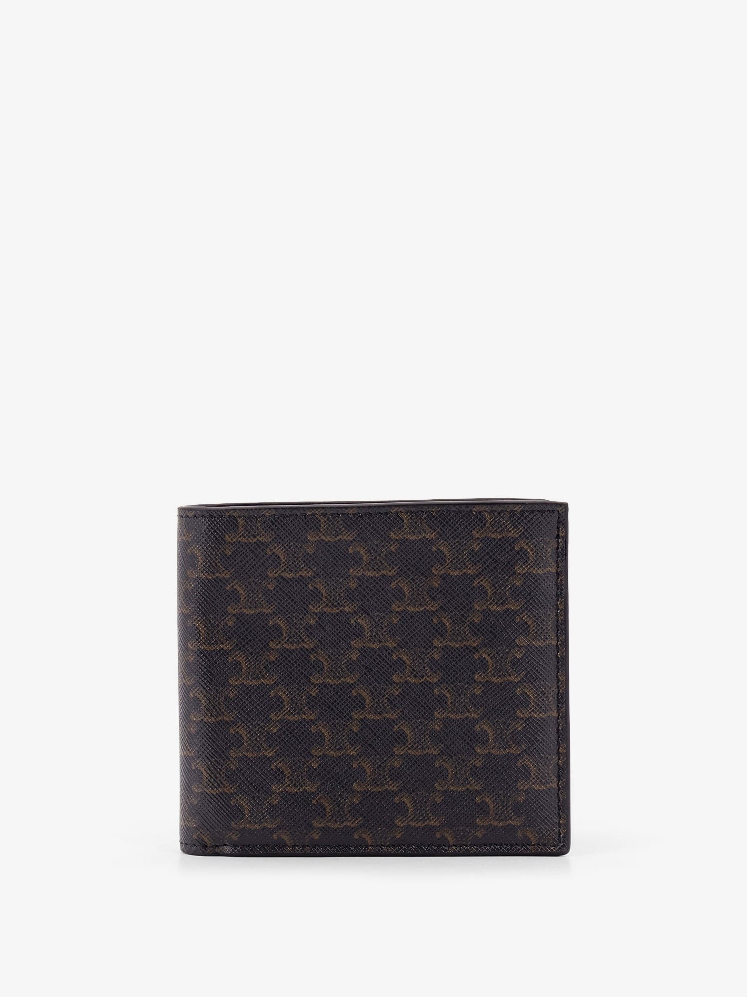 Celine Celine - Bifold Triomphe coated canvas and leather wallet