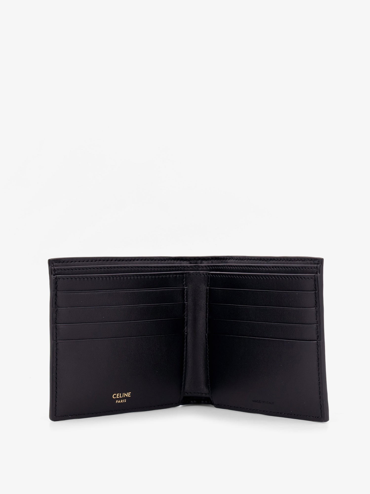Celine Celine - Bifold Triomphe coated canvas and leather wallet