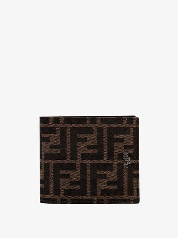 Fendi Fendi - Bifold wallet in FF jacquard fabric