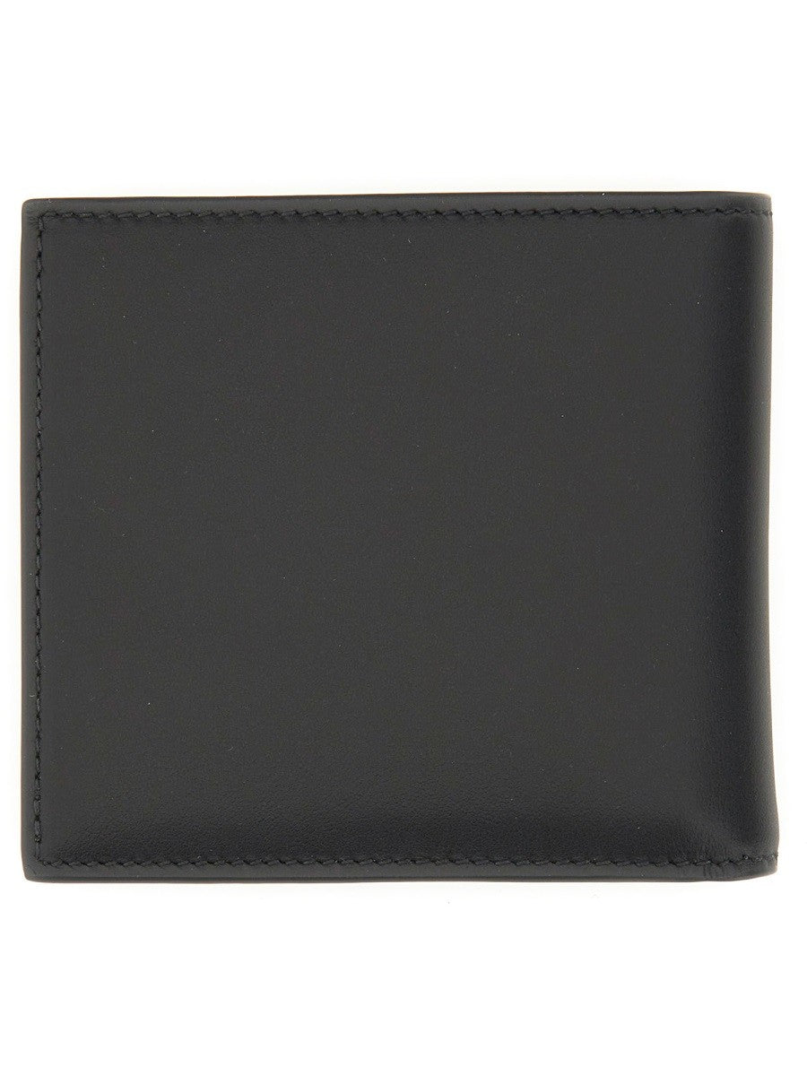 Alexander Mcqueen Alexander McQueen Black Logo Bifold Wallet