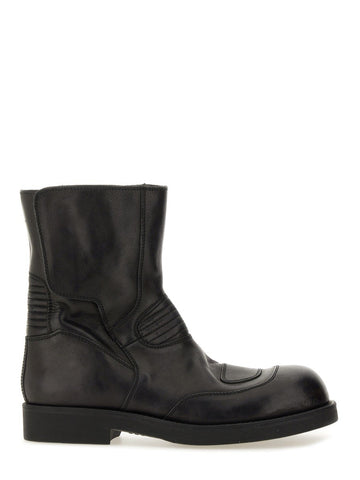 LEATHER BIKER BOOT