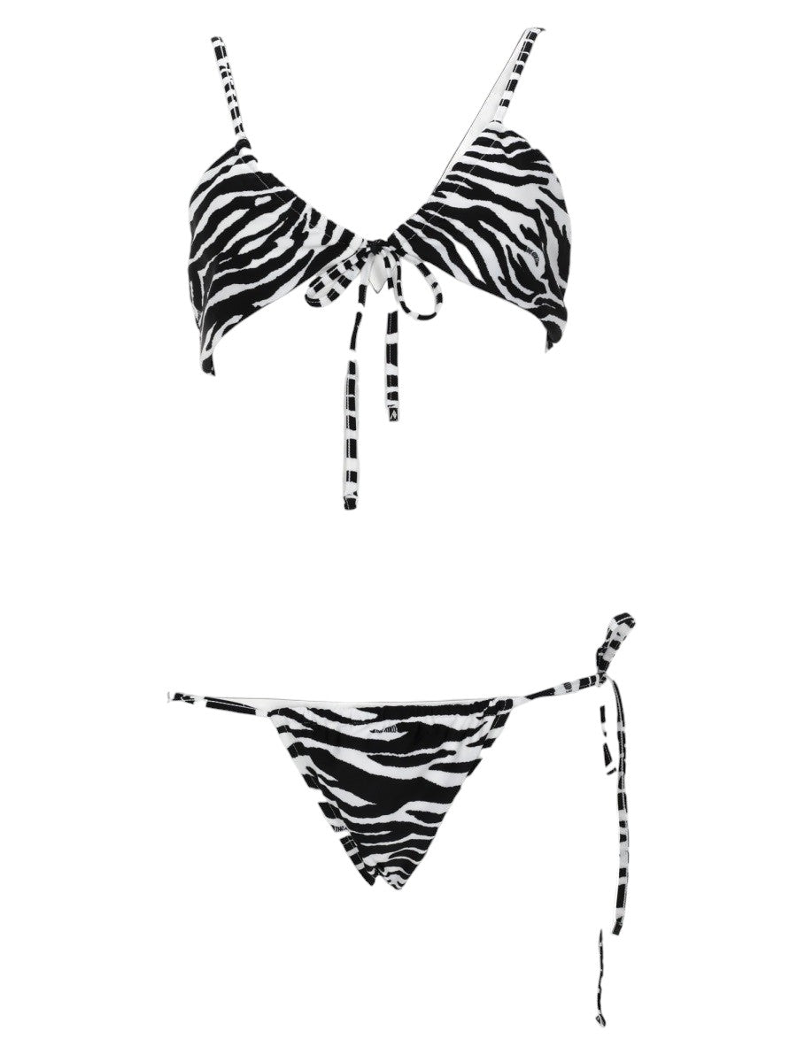 The Attico The Attico - BIKINI "IL PRIMO BAGNO" CON STAMPA ANIMALIER