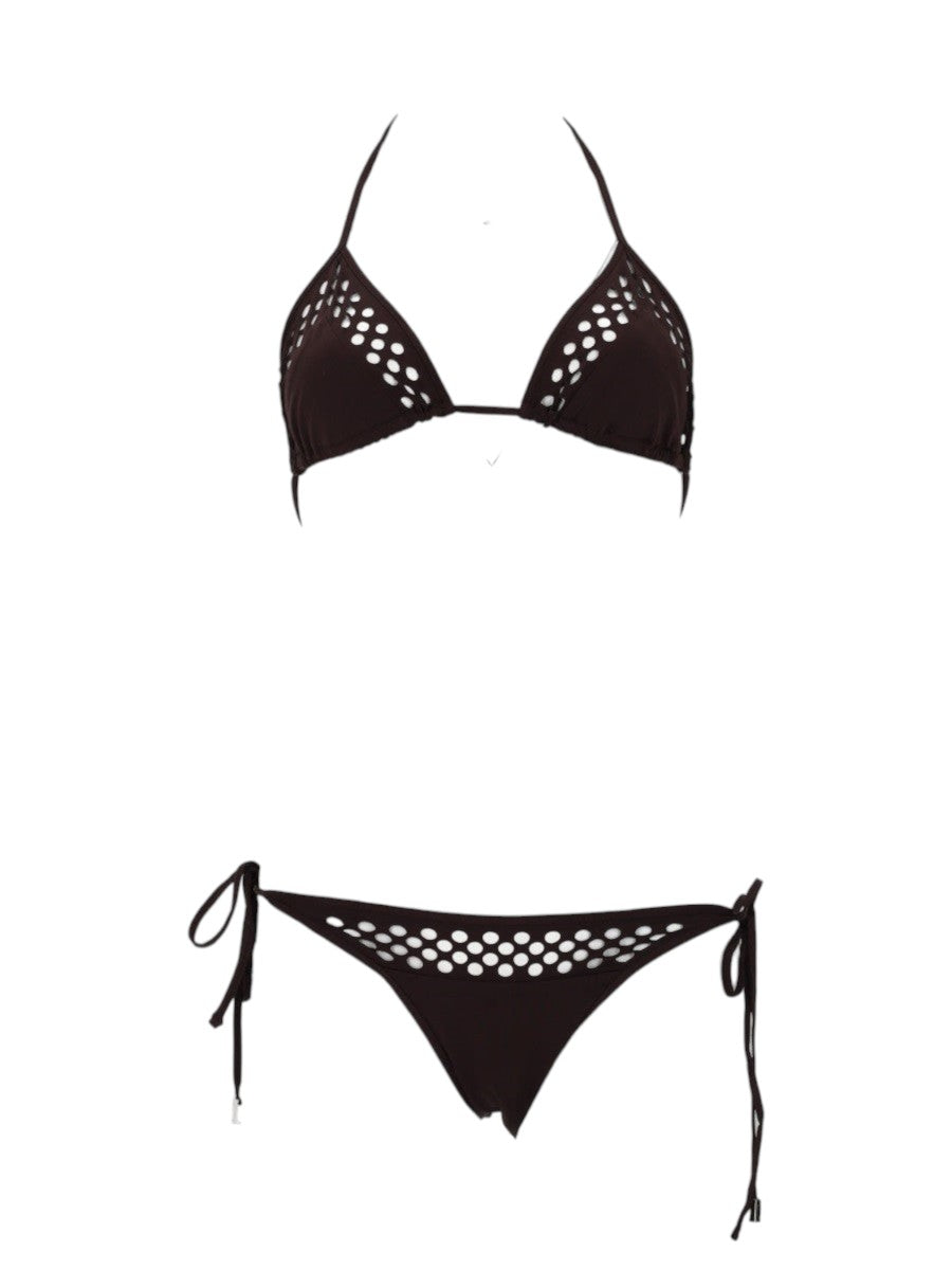 The Attico - BIKINI "IL PRIMO BAGNO" IN LYCRA TRAFORATA