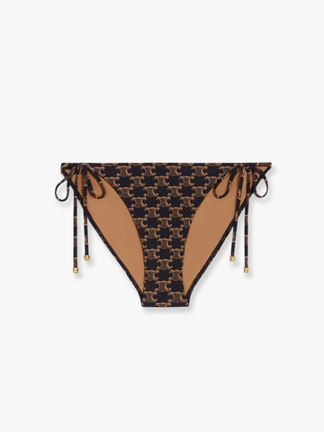 Bikini slip with Triomphe print