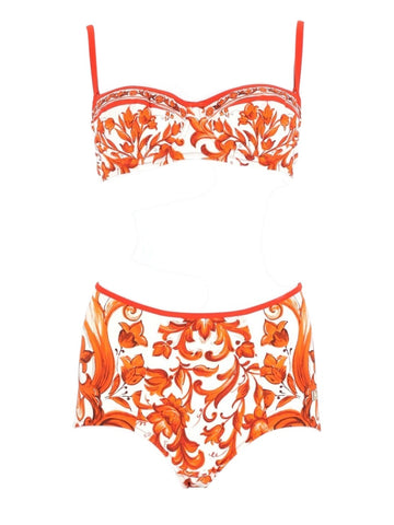 Dolce & Gabbana - Maiolica Print Bikini
