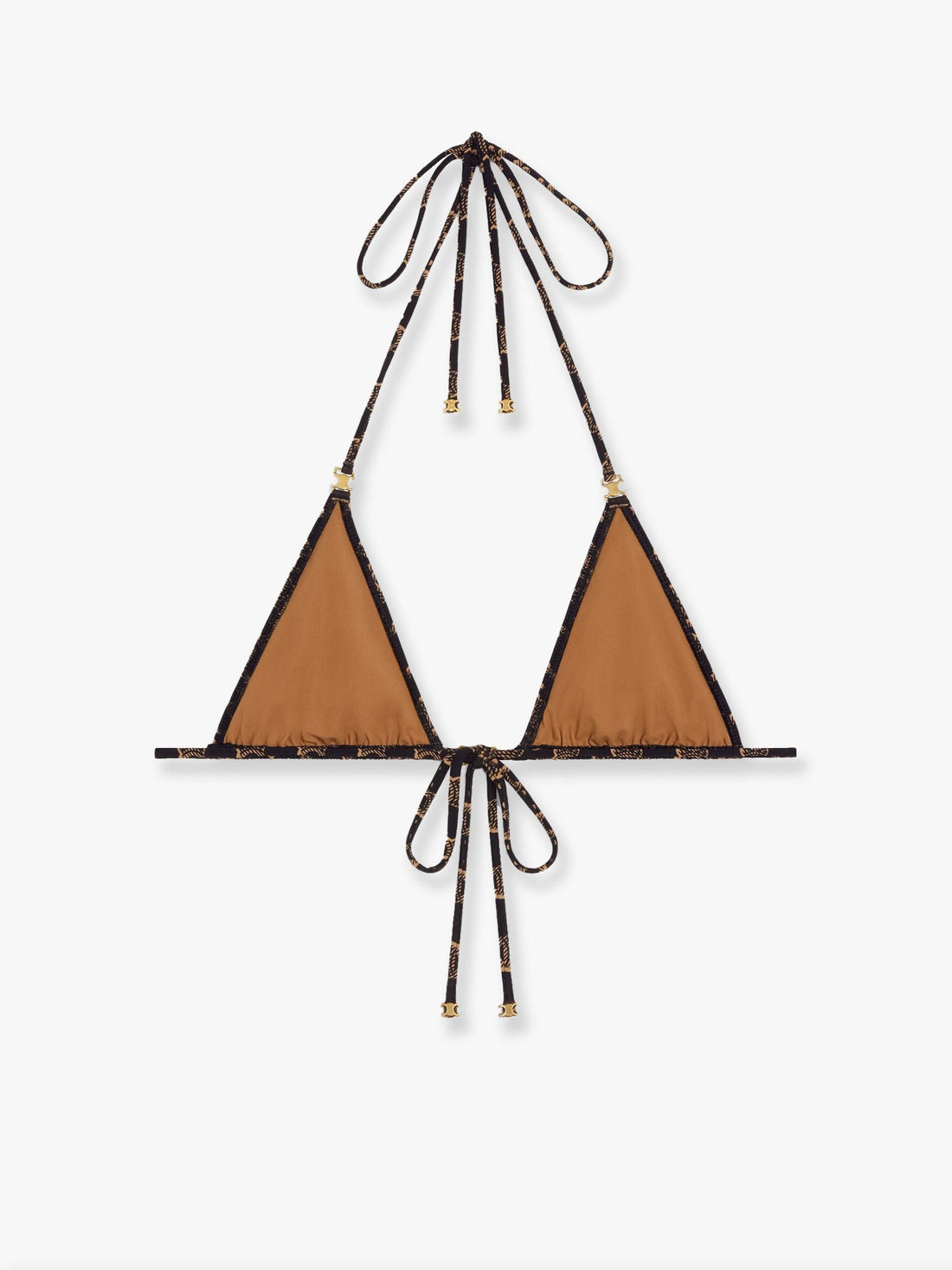 Bikini top with Triomphe print