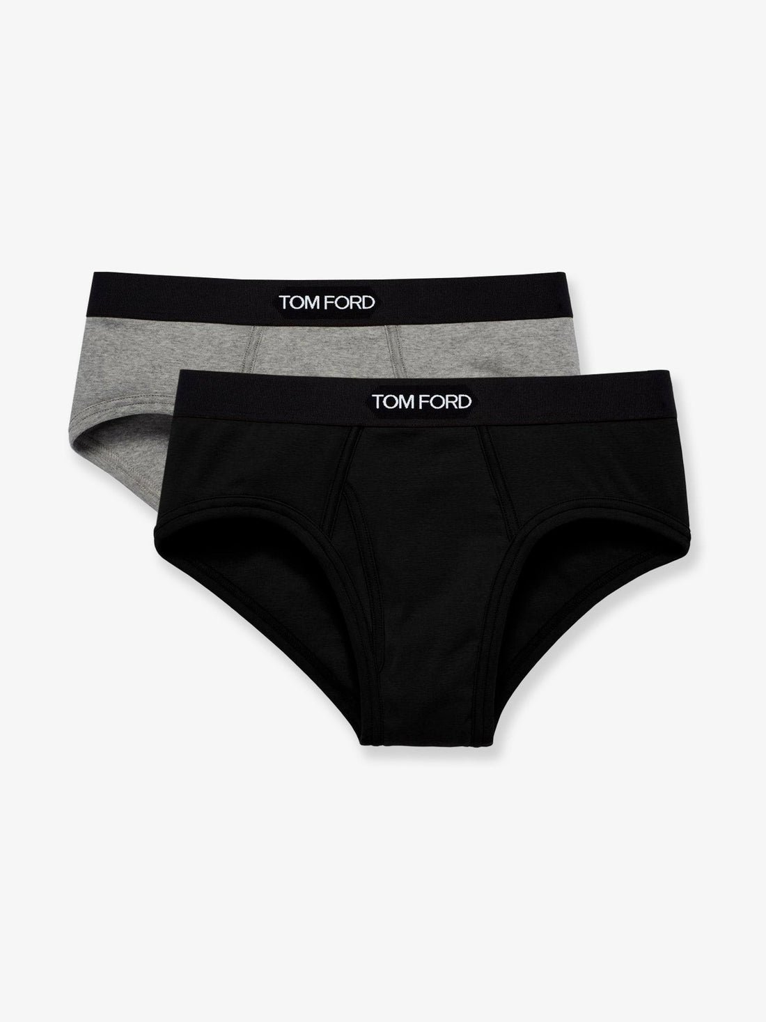 TOM FORD - Bipack stretch cotton slip Black Grey