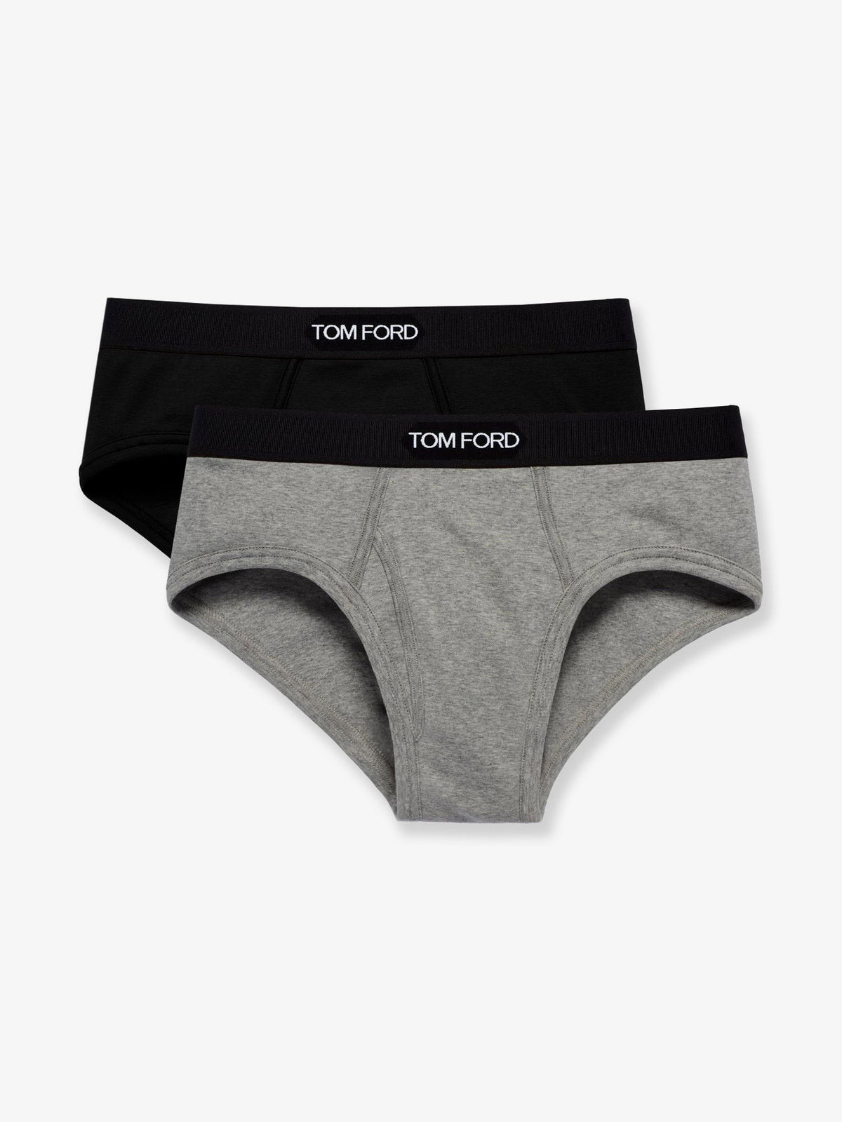 TOM FORD - Bipack stretch cotton slip Black Grey