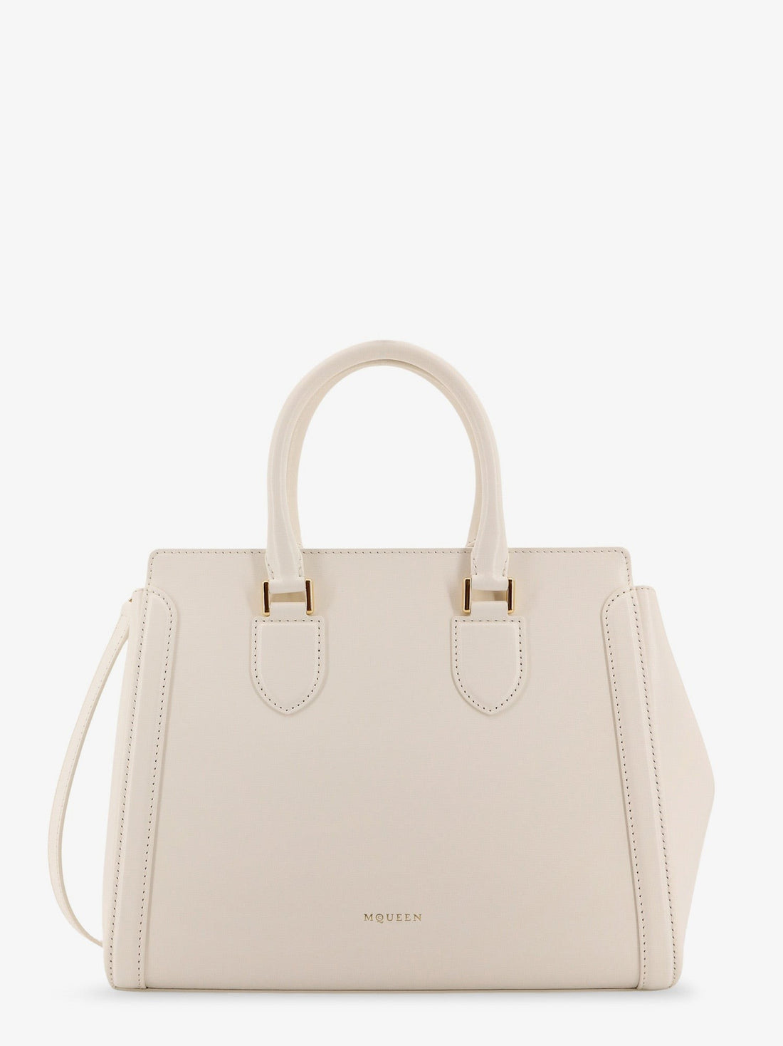 Alexander Mcqueen Alexander McQueen Birdee Large Leather Shoulder Bag – Ivory