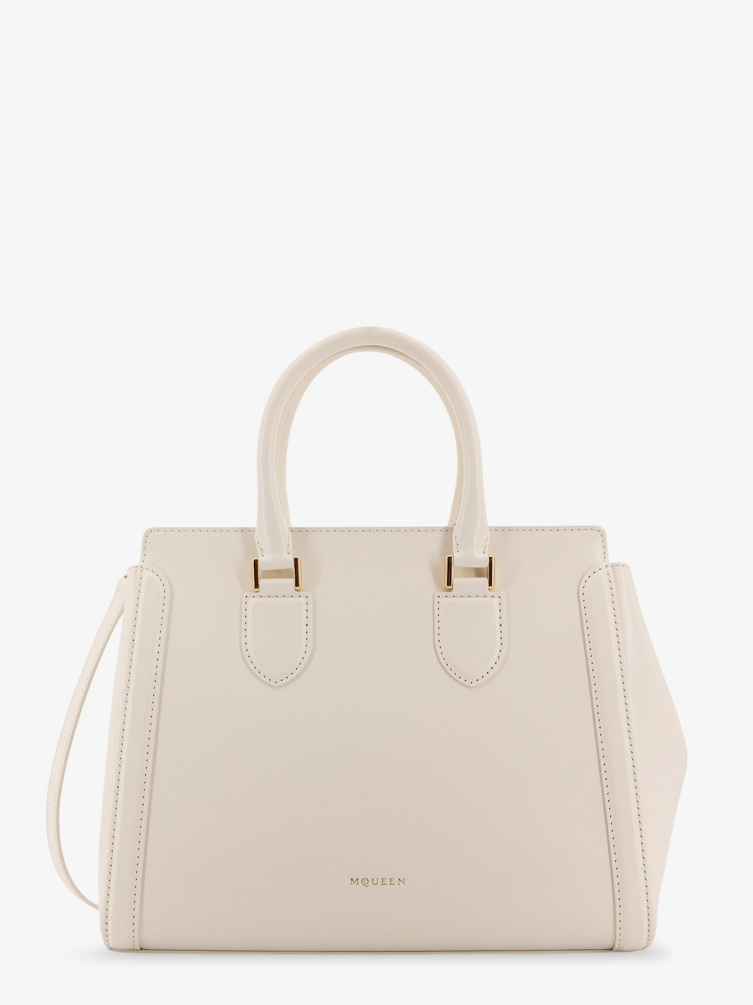 Alexander Mcqueen Alexander McQueen Birdee Large Leather Shoulder Bag – Ivory
