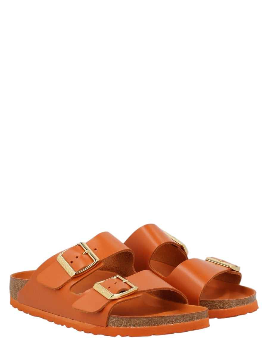 Birkenstock - SANDALO "ARIZONA" Unisex birkenstock-arizona-sandal-orange-three-quarter-jpg