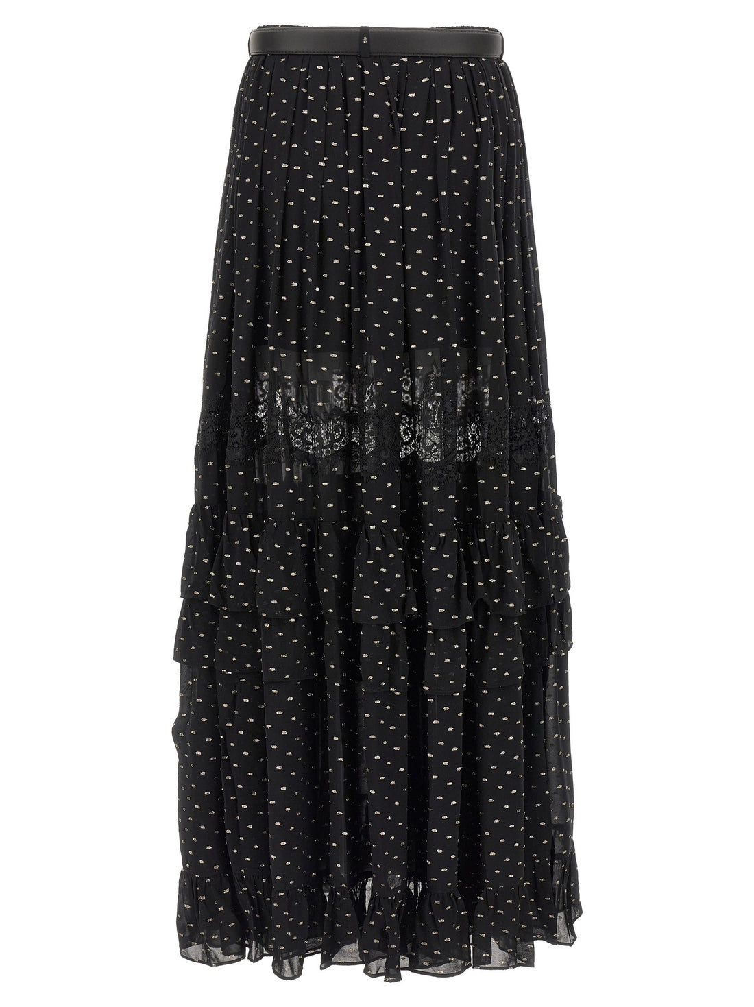 SELF PORTRAIT - 'Black And Gold Chiffon Lace Maxi' skirt black-and-gold-chiffon-lace-maxi-skirt_ce75cfa8-7d5f-4e08-b389-bb1c2ebb035f