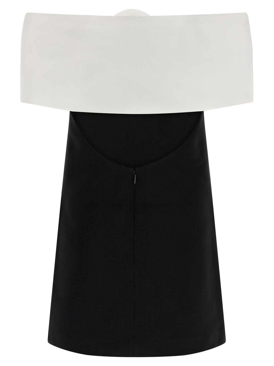 SELF PORTRAIT - 'Black Crêpe Flower Mini' dress