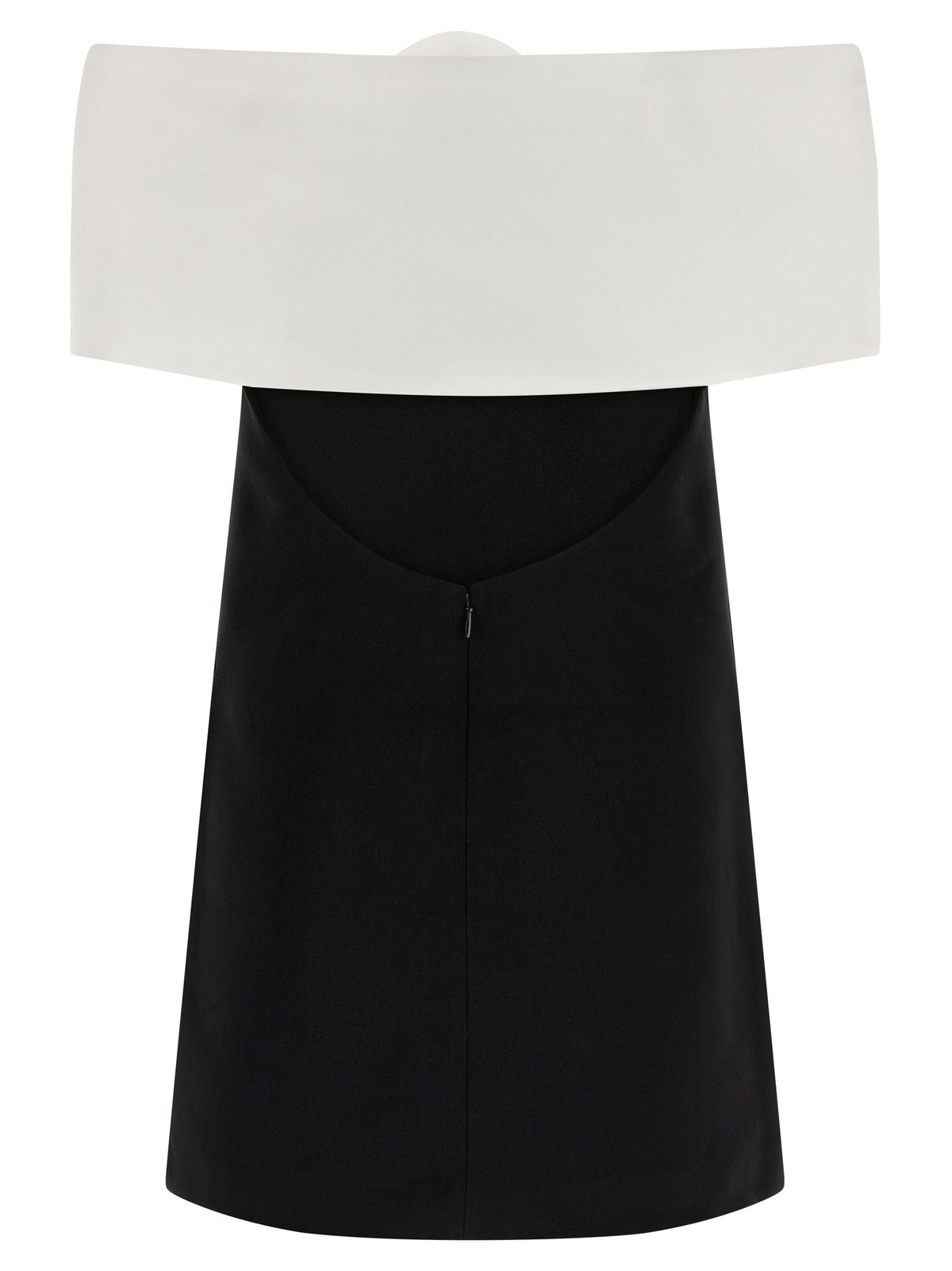 SELF PORTRAIT - 'Black Crêpe Flower Mini' dress