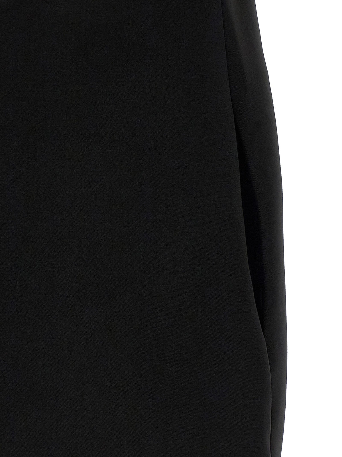 SELF PORTRAIT - 'Black Crêpe Flower Mini' dress