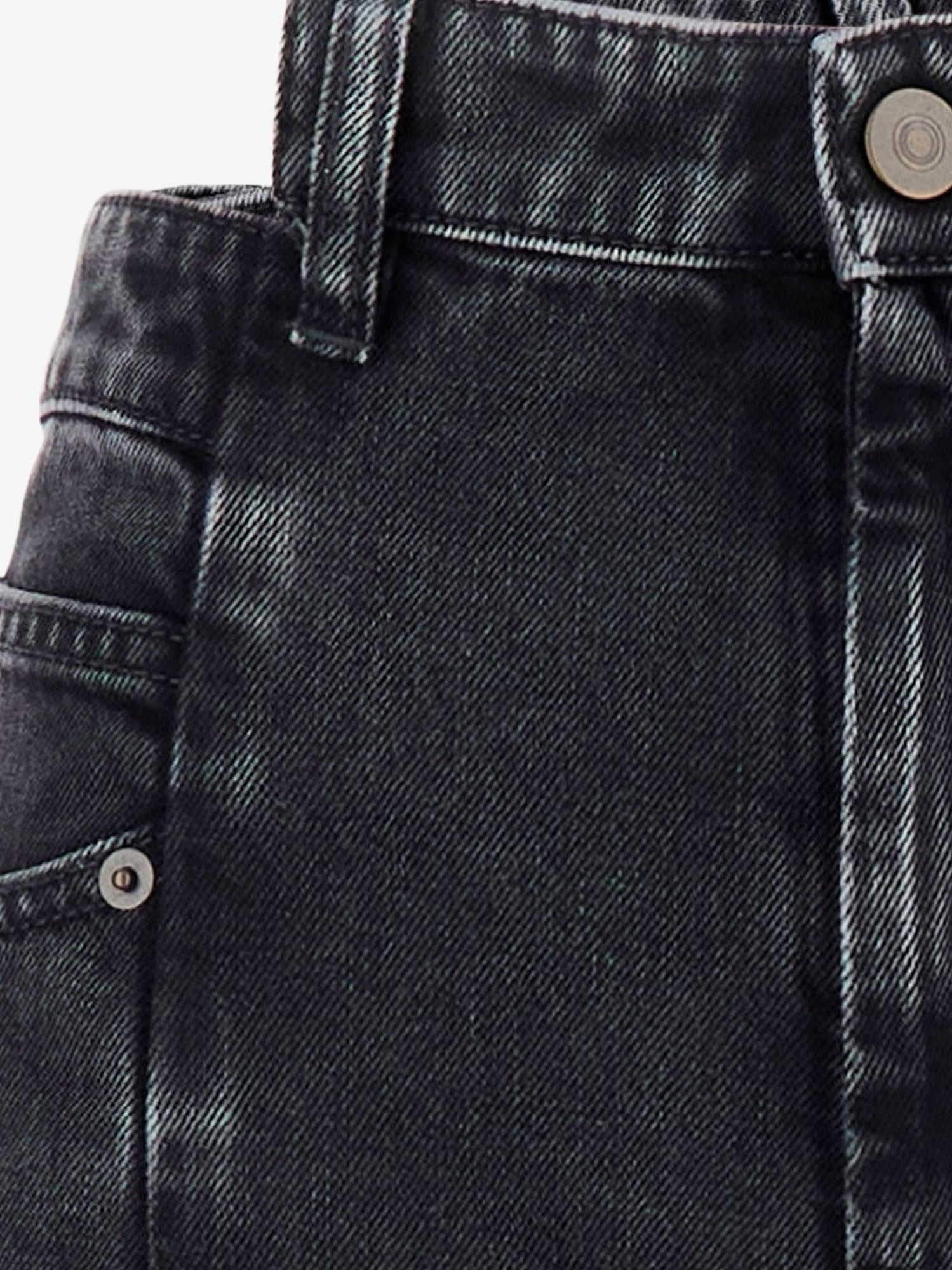 Black denim trousers