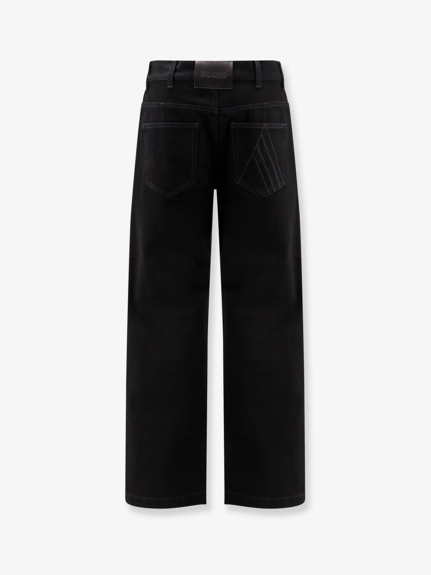 Black denim trousers