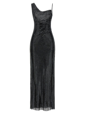 SELF PORTRAIT - 'Black Rhinestone Draped Maxi' dress black-rhinestone-draped-maxi-dress_f7e670ad-c0da-4c4d-b4cb-c5e852aa70d1
