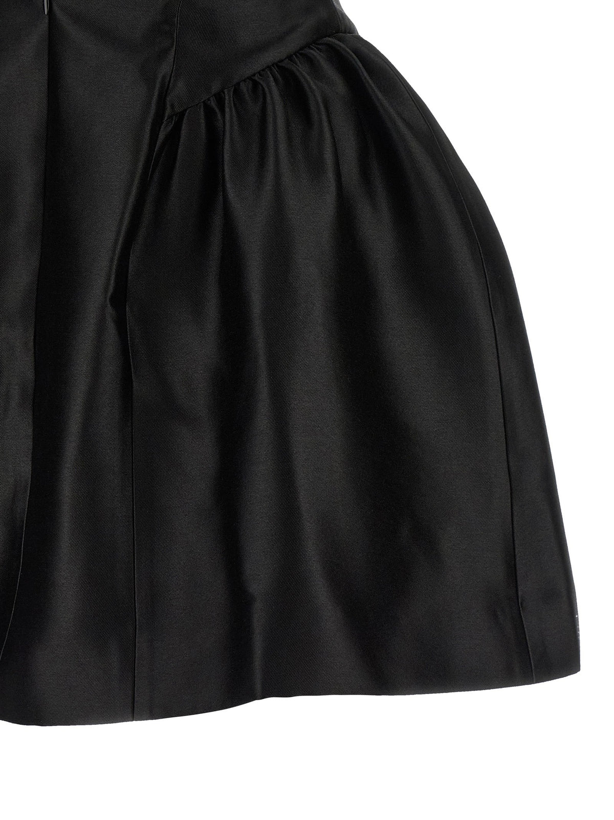 SELF PORTRAIT - 'Black Taffetà Collared Mini' dress