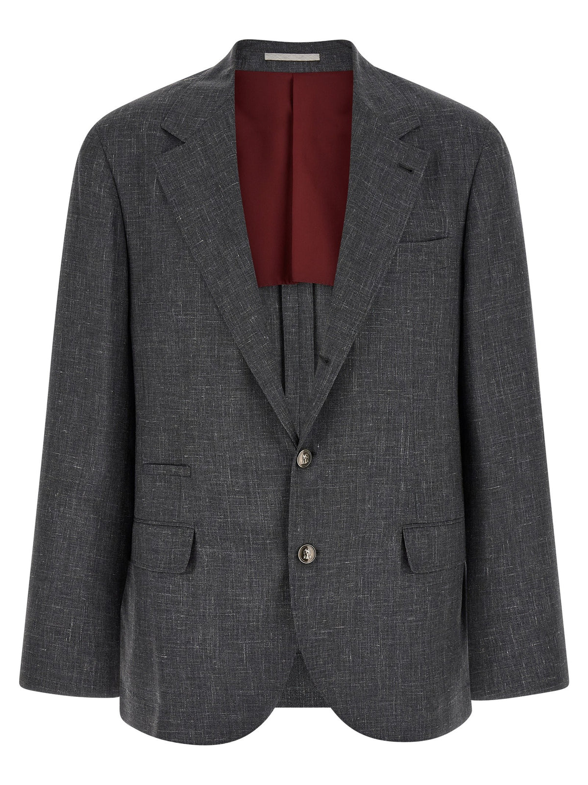 Brunello Cucinelli - Blazer Flamed Canvas Blazer